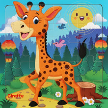 Load image into Gallery viewer, 3D Wooden Puzzle for Toddlers, Montessori Educational Toy with Animals and Vehicles
