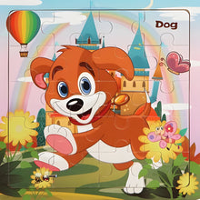 Load image into Gallery viewer, 3D Wooden Puzzle for Toddlers, Montessori Educational Toy with Animals and Vehicles
