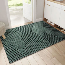 Load image into Gallery viewer, Geometric Chevron Entryway Rug with Sand Trap Texture and Non Slip Backing in 4 Colors
