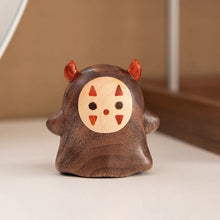Load image into Gallery viewer, No-Face Walnut Ornament, Hand-Carved North American Black Walnut
