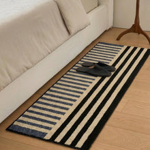 Load image into Gallery viewer, Striped Runner Mat for Hallways and Kitchens with Soft Textile Surface
