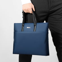 Load image into Gallery viewer, Slim Document Organizer Tote with Interior Pockets and Soft Handles for Work
