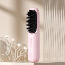 Load image into Gallery viewer, Cordless Straightening Brush with Negative Ion Technology and Ceramic Coated Teeth, 30 Minute Battery
