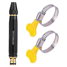 Load image into Gallery viewer, Garden Hose Spray Nozzle with Dual Jet and Fan Patterns, Stainless Steel
