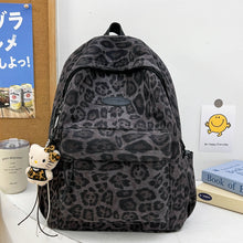 Load image into Gallery viewer, Leopard Print Backpack with Multiple Compartments and Adjustable Straps
