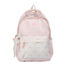 Load image into Gallery viewer, Bow Print Backpack with Padded Straps and Multiple Compartments
