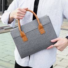 Load image into Gallery viewer, Structured Work Tote Bag with Roomy Laptop Space and Organizer Pockets
