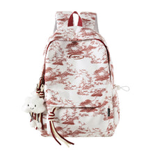 Load image into Gallery viewer, Printed Backpack with Padded Straps and Weather Resistant Fabric, Charm Accessories
