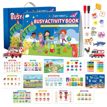 Load image into Gallery viewer, Montessori Busy Book for Kids with Interactive Pages for Screen Free Learning
