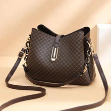 Load image into Gallery viewer, Large Capacity Triple Layer PU Leather Shoulder Messenger Bag for Women
