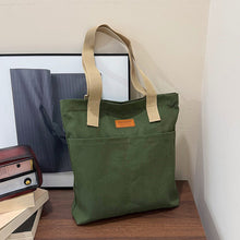 Load image into Gallery viewer, Spacious Canvas Tote Bag with Reinforced Shoulder Straps and Upright Base

