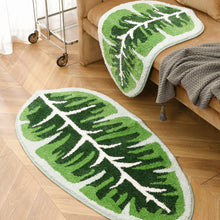 Load image into Gallery viewer, Soft Indoor Floor Mat with Leaf Pattern and Machine Washable
