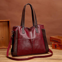 Load image into Gallery viewer, Large Capacity Soft Leather Fashion Tote Handbag
