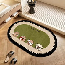 Load image into Gallery viewer, Plush Area Rug with Non Slip Backing and Patterned Border
