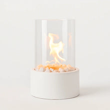 Load image into Gallery viewer, Portable Tabletop Bioethanol Fire Pit Glass Cylinder with Modern Flame Design
