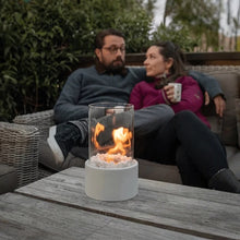 Load image into Gallery viewer, Portable Tabletop Bioethanol Fire Pit Glass Cylinder with Modern Flame Design
