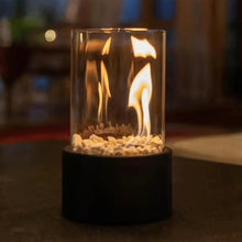 Load image into Gallery viewer, Portable Tabletop Bioethanol Fire Pit Glass Cylinder with Modern Flame Design
