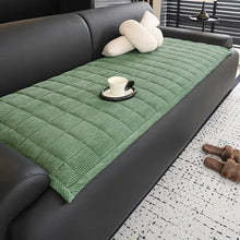 Load image into Gallery viewer, Metro Line Quilted Couch Cover, Modern Quilted Design
