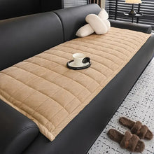 Load image into Gallery viewer, Metro Line Quilted Couch Cover, Modern Quilted Design
