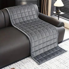 Load image into Gallery viewer, Metro Line Quilted Couch Cover, Modern Quilted Design
