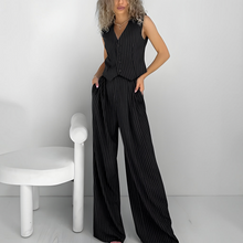Load image into Gallery viewer, Striped Pants and Vest Set
