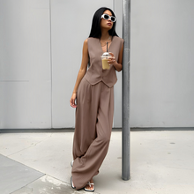 Load image into Gallery viewer, Striped Pants and Vest Set
