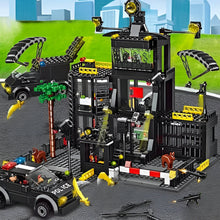 Load image into Gallery viewer, City Police Station Playset, Building Blocks with Officers and Accessories
