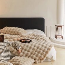 Load image into Gallery viewer, Rabbit Faux Fur Blanket Throw for All-Season Comfort

