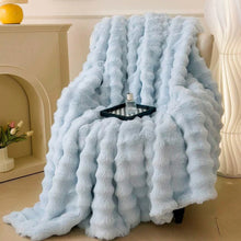 Load image into Gallery viewer, Rabbit Faux Fur Blanket Throw for All-Season Comfort
