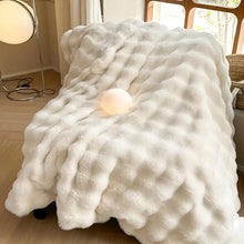 Load image into Gallery viewer, Rabbit Faux Fur Blanket Throw for All-Season Comfort
