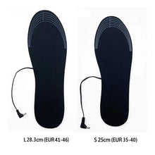 Load image into Gallery viewer, Rechargeable Heated Insoles with Dual Heating Zones and Adjustable Thermostat, Trim to Fit
