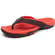 Load image into Gallery viewer, Mens Athletic Flip Flops with Contoured Footbed and Rubber Grip Sole

