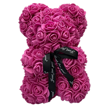 Load image into Gallery viewer, Roses Teddy Bear Made of Synthetic Foam Roses
