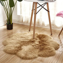 Load image into Gallery viewer, Fluffy Sheepskin Style Flower Rug for Bedroom
