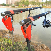 Load image into Gallery viewer, Automatic Stainless Steel Fishing Rod Holder with Adjustable Sensitivity and Folding Spring Design
