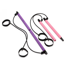 Load image into Gallery viewer, Portable Pilates Bar Kit with Resistance Bands for Full Body Home Workouts
