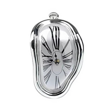 Load image into Gallery viewer, Surreal Melting Wall Clock – Distorted Dali-Inspired Timepiece for Home &amp; Garden
