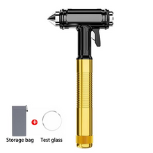 Load image into Gallery viewer, All-Metal Car Safety Window Hammer - Emergency Glass Breaker &amp; Seat Belt Cutter
