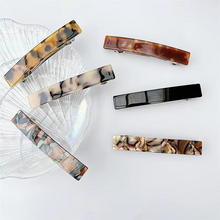 Load image into Gallery viewer, Vintage-Inspired Leopard Print Acetate Hair Clips
