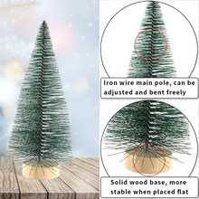 Load image into Gallery viewer, Mini Bottle Brush Christmas Trees Tabletop Holiday Decorations
