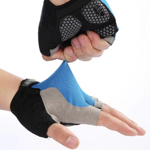 Load image into Gallery viewer, Breathable Anti Slip Shock Absorbing Half Finger Cycling Gloves
