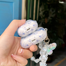 Load image into Gallery viewer, Luxury Blue Butterfly AirPods Pro USB‑C Case
