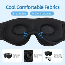 Load image into Gallery viewer, Bluetooth Sleeping Headphones with 3D Eye Mask and Built in HD Speakers
