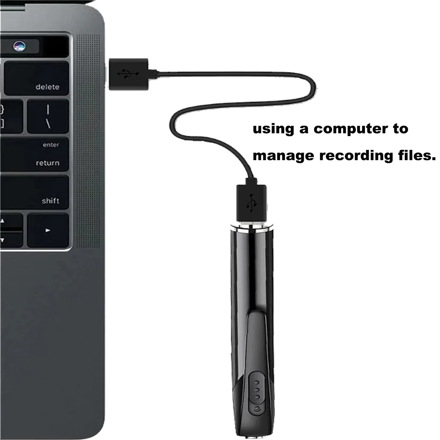 Memory Card Recorder Audiovisual Memo Pen with 16GB Memory Card Voice Recorder for Work and ...