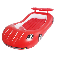 Load image into Gallery viewer, Inflatable Car Design Kids Travel Bed with Soft Flocked Surface
