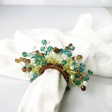 Load image into Gallery viewer, Colorful Acrylic Bead Napkin Ring Set of 4
