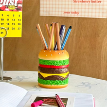 Load image into Gallery viewer, Giant Hamburger Multifunctional Pen Holder and Creative Desk Organizer
