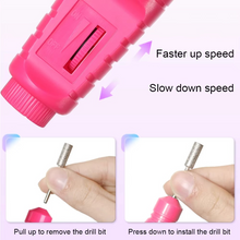 Load image into Gallery viewer, 6-in-1 Electric Nail Drill Kit with Portable Manicure and Polishing Tools

