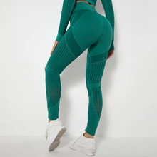 Load image into Gallery viewer, Seamless High Waisted Hollow Fitness Leggings for Women
