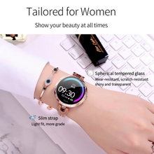 Load image into Gallery viewer, Luxury Women’s Smart Fitness Watch with Crystal Design and Health Tracking
